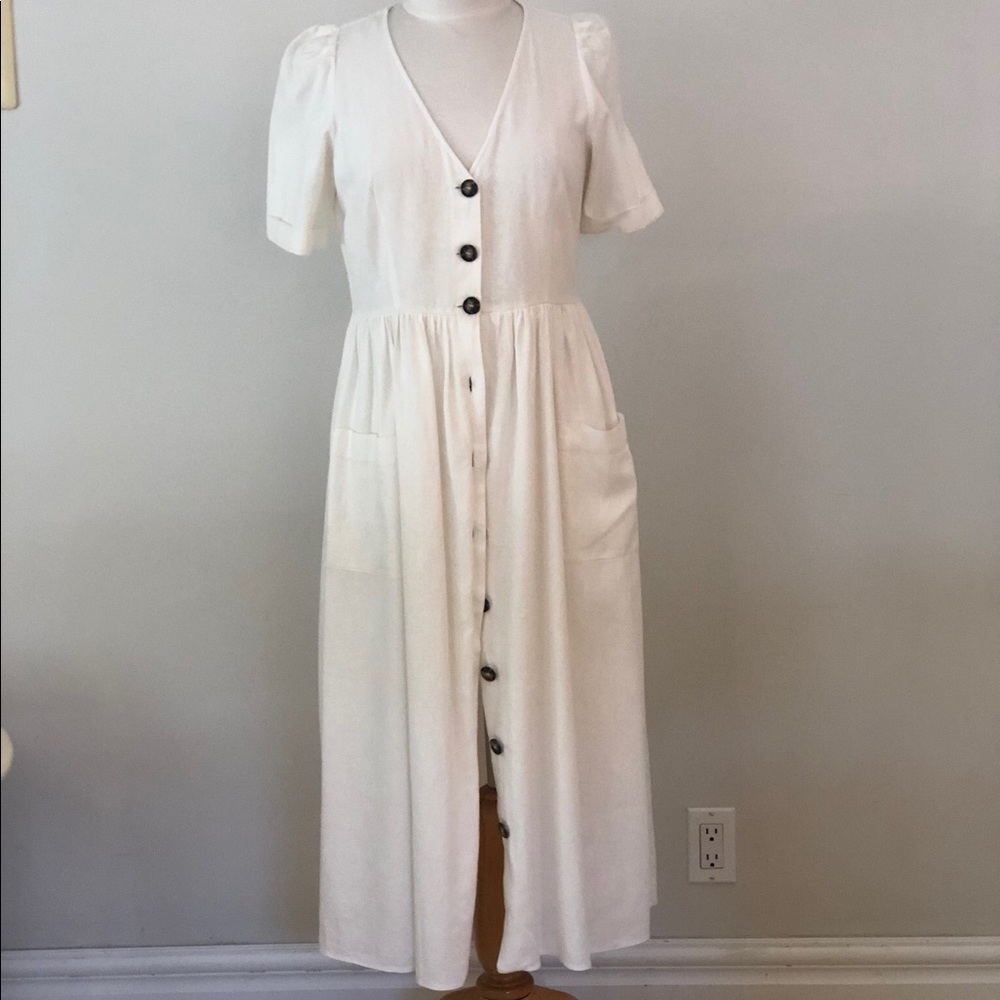Zara Linen Maxi Dress